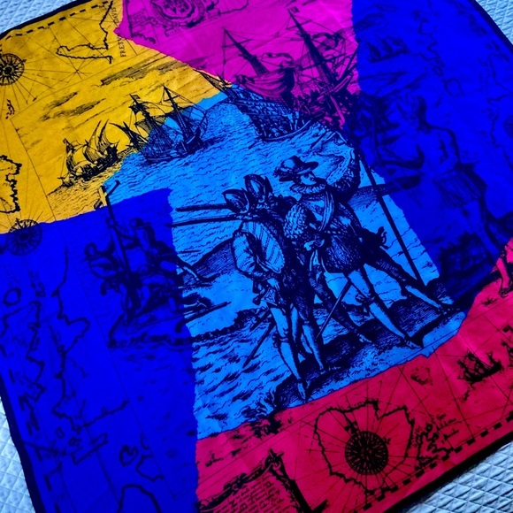 CONQUISTADOR vintage silk scarf from The Vera Studio - Picture 9 of 10